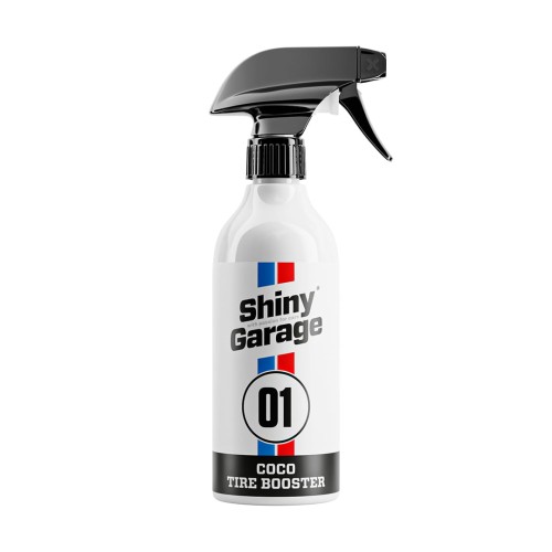 SHINY GARAGE Coco Tire Booster 500ML Dressing do opon można stosować na mokrą oponę