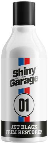 SHINY GARAGE Jet Black Trim Restorer 500ML Dressing do plastików zewnętrznych,chroni przed promieniami UV