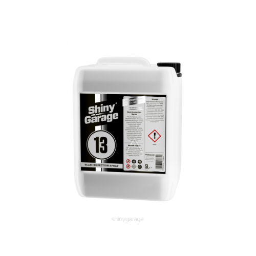 SHINY GARAGE Scan Inspection Spray 5L Usuwa resztki pasty, Odtłuszcza przed nałożeniem wosku