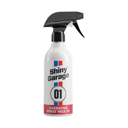 SHINY GARAGE Carnauba Spray Wax V2. 500ML Wosk Płynny hydrofobowy i trwały, wysoki połysk