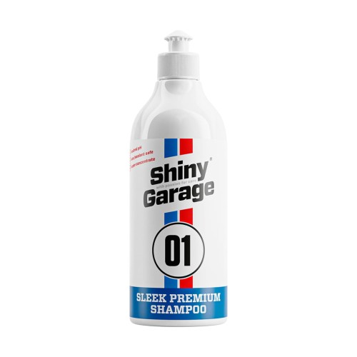 SHINY GARAGE Sleek Premium Shampoo 500ML Aktywna piana o neutralnym pH, Gęsta piana, Zapach: kiwi