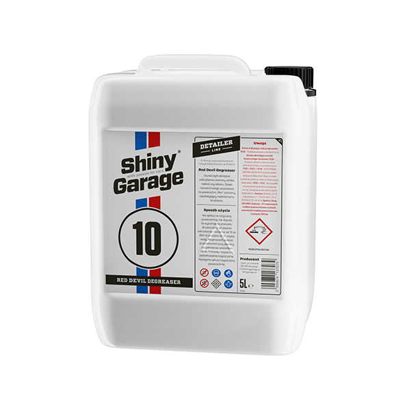 SHINY GARAGE Red Devil HD NANO 5L Usuwa zabrudzenia z zewnętrznej części karoserii, smar, owady, asfalt