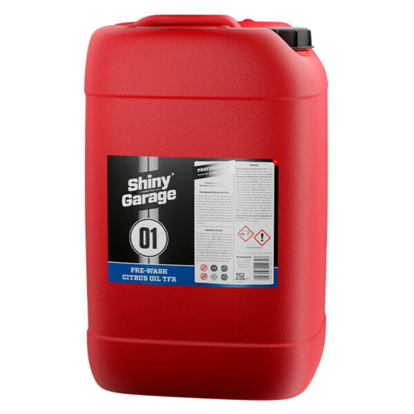 SHINY GARAGE Pre-Wash Citrus Oil  TFR 25L Mycie wstępne, Odtyka powłoki kwarcowe, Odtłuszcza