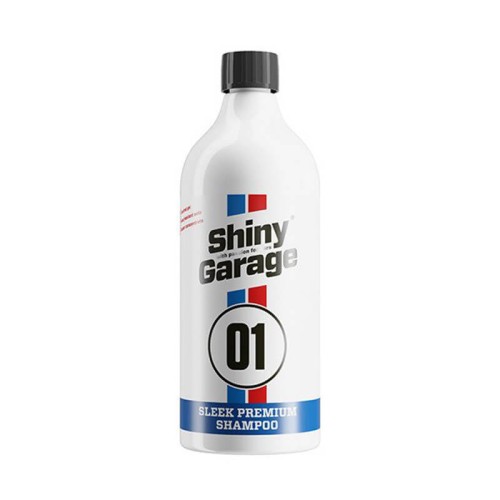 SHINY GARAGE Sleek Premium Shampoo 1L, Gęsta piana, duży poślizg,Intensywny zapach kiwi