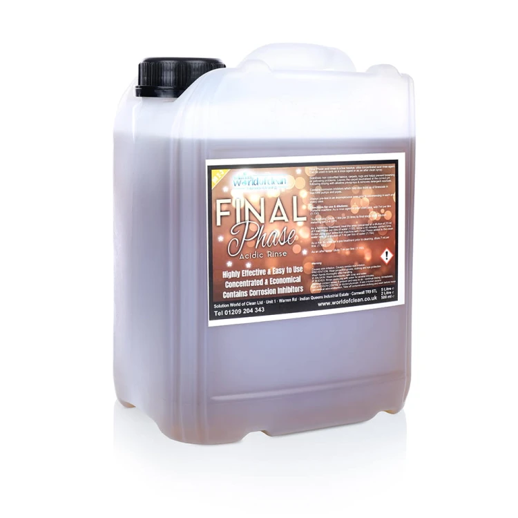 Solution World of Clean Final Phase, kwaśna płukanka do tapicerki i dywanów – 5 l