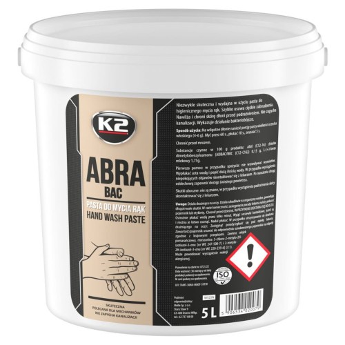 K2 ABRA BAC – pasta BHP do mycia rąk – 5 l