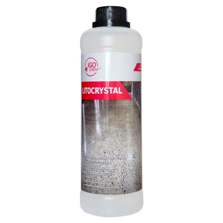 Igochem LITOCRYSTAL 1 l, płynny utwardzacz do betonu, butelka