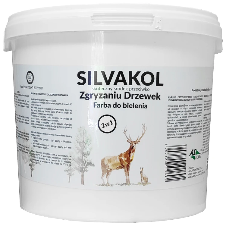 Środek przeciw zgryzaniu drzewek Asplant Silvakol – 5 kg