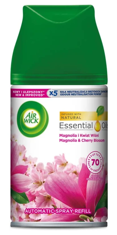 Air Wick Freshmatic - wkład do odświeżacza powietrza Magnolia i kwiat wiśni - 250 ml