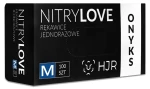 HJR Nitrylove ONYKS rękawice nitrylowe czarne M 100 szt.