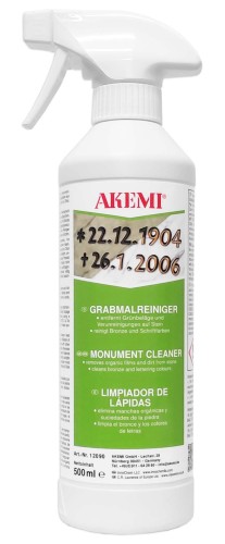AKEMI Grabmalreiniger, preparat do czyszczenia nagrobków – 0,5 l
