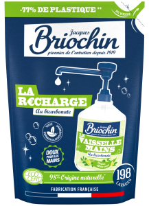 BRIOCHIN Żel do mycia naczyń i rąk, soda oczyszczona, zapas, 450ml