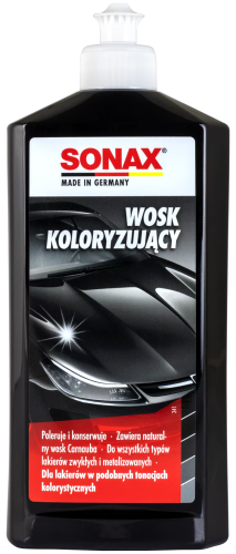 SONAX Nano Pro – wosk koloryzujący do czarnego lakieru – 0,5 l