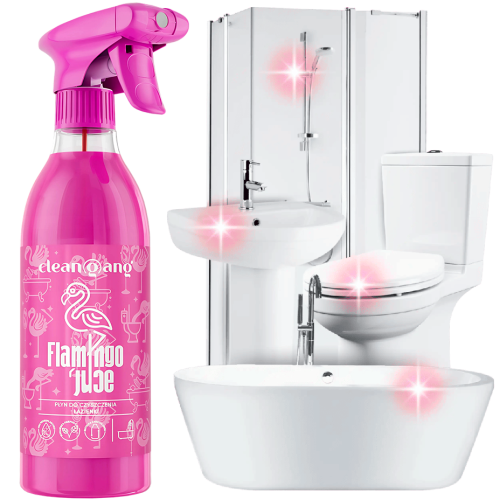CLEANGANG Flamingo Juice, płyn do łazienek – 500 ml