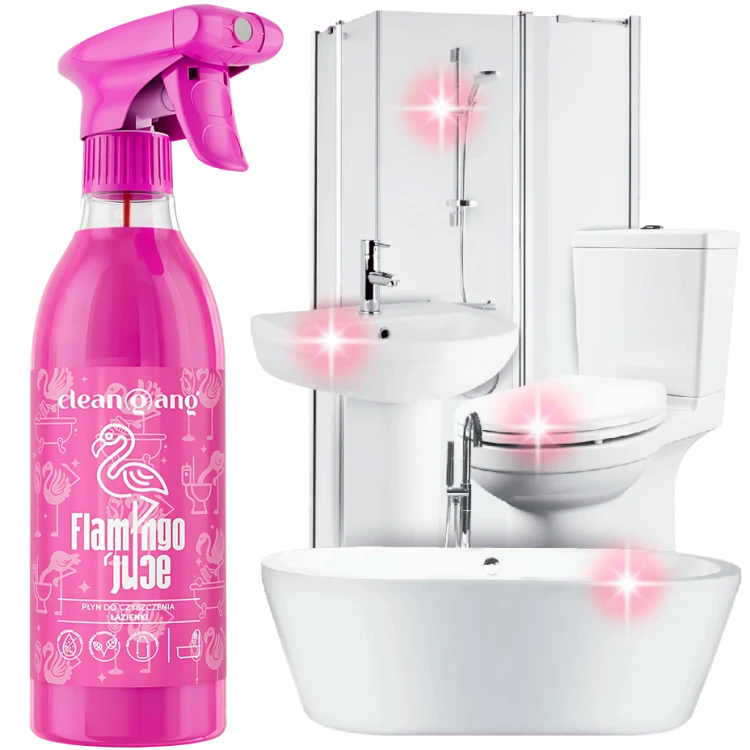 CLEANGANG Flamingo Juice, płyn do łazienek – 500 ml