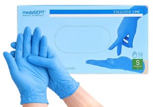 medaSEPT - Rękawice nitrylowe 100 sztuk - S