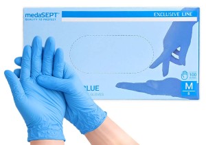 medaSEPT - Rękawice nitrylowe 100 sztuk - M