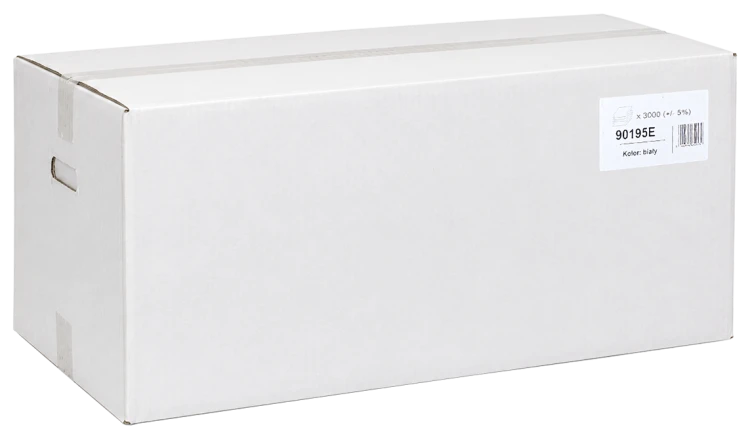 Karton białych ręczników papierowych ZZ Karen 90195E, 3000 listków