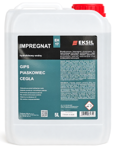 EKSIL EH 17 - Impregnat hydrofobowy do gipsu, piaskowca, cegły 5L - wodny