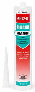 AKEMI Marmorosilikon Silikon do kamienia 310 ml - jasny szary 03