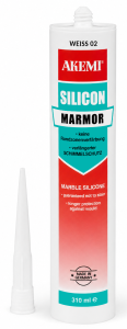 AKEMI Marmorosilikon Silikon do kamienia 310 ml - biały 02