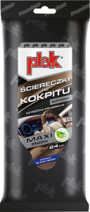 PLAK Ściereczki do kokpitu Matowe - Black Trend - 24 szt