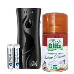 Fresh Blitz BASIC BLACK + Indian Dream – zestaw automatycznego odświeżacza powietrza – 260 ml