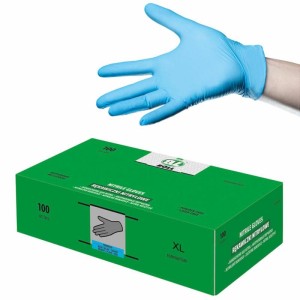 BOLL Rękawice nitrylowe A`100 niebieskie - XL