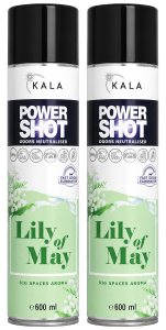 KALA Power Shot Neutralizator zapachów – Lily of May, 600 ml (2 sztuki)