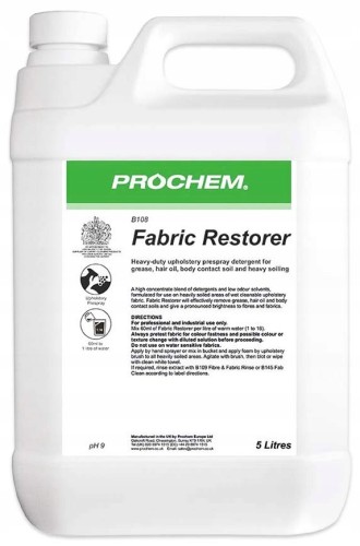 PROCHEM Fabric Restorer B108 – prespray do czyszczenia i renowacji tapicerki 5 L