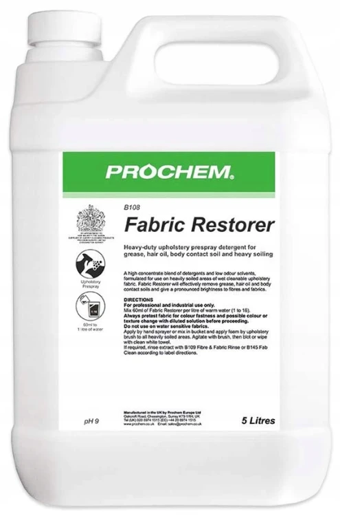 PROCHEM Fabric Restorer B108 – prespray do czyszczenia i renowacji tapicerki 5 L