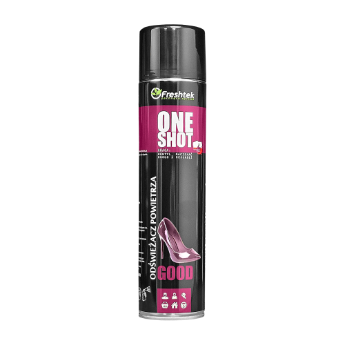 Freshtek ONE SHOT Good 600 ml, odświeżacz powietrza w aerozolu, puszka