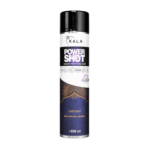 Kala Power Shot Cashmere 600 ml, neutralizator zapachów w aerozolu, puszka