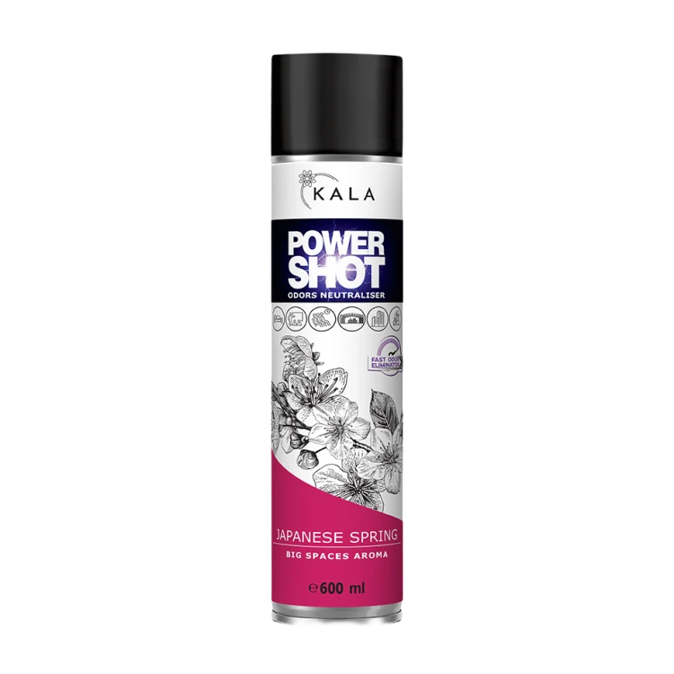 Kala Power Shot Japanese Spring 600 ml, neutralizator zapachów w aerozolu, puszka