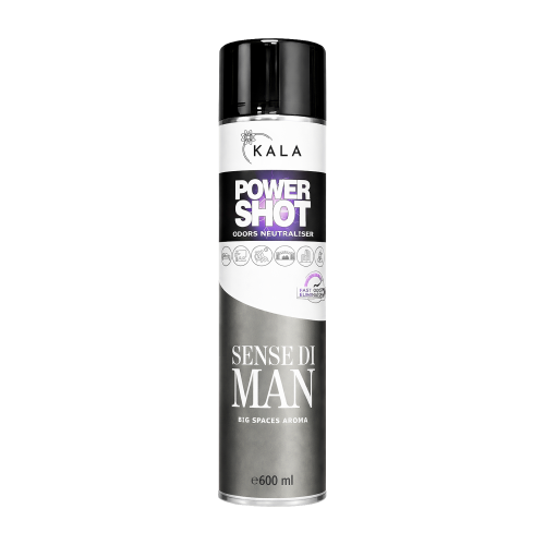 Kala Power Shot Sense di Man 600 ml, neutralizator zapachów w aerozolu, puszka