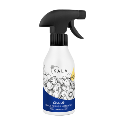Kala Chanti Black Grapes with Kiwi 250 ml, olejek zapachowy w sprayu, butelka z rozpylaczem