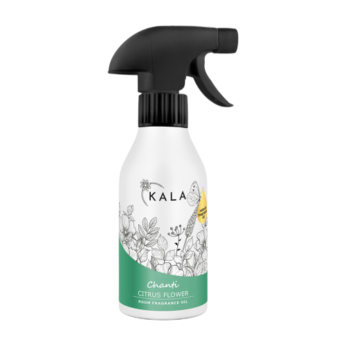 Kala Chanti Citrus Flower 250 ml, olejek zapachowy w sprayu, butelka z rozpylaczem
