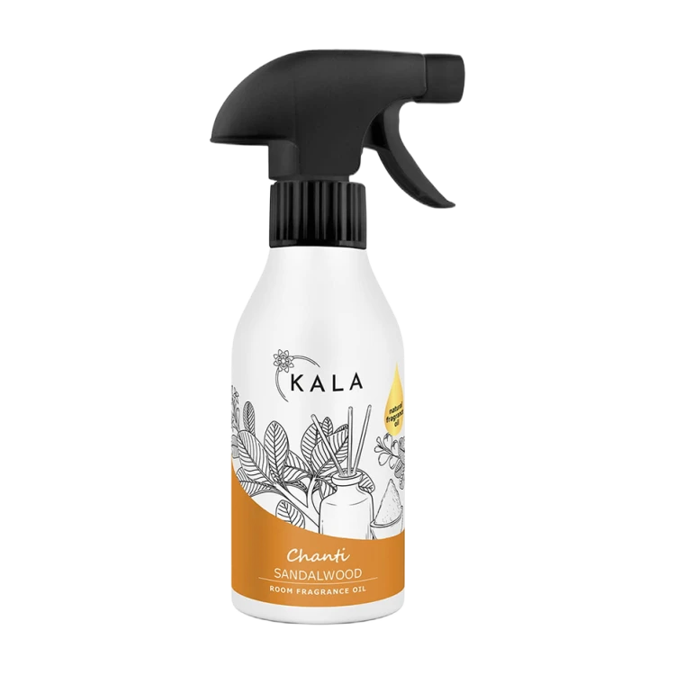 Kala Chanti Sandalwood 250 ml, olejek zapachowy w sprayu, butelka z rozpylaczem