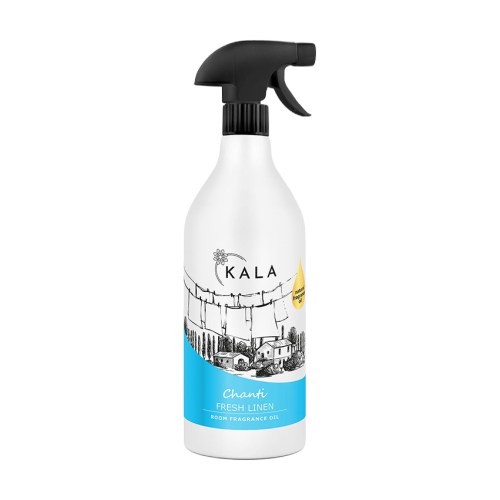 Kala Chanti Fresh Linen 1 l, olejek zapachowy w sprayu, butelka z rozpylaczem