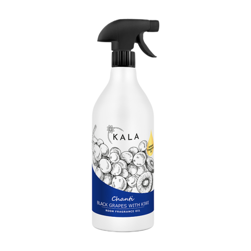 Kala Chanti Black Grapes with Kiwi 1 l, olejek zapachowy w sprayu, butelka z rozpylaczem