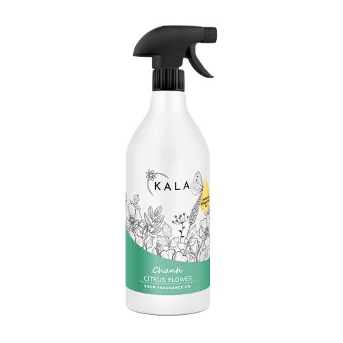 Kala Chanti Citrus Flower 1 l, olejek zapachowy w sprayu, butelka z rozpylaczem
