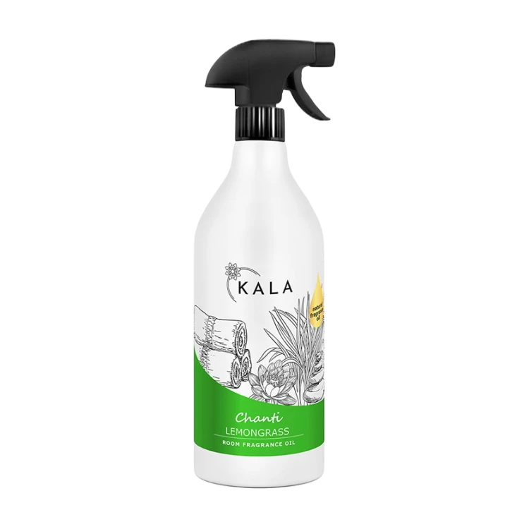 Kala Chanti Lemongrass 1 l, olejek zapachowy w sprayu, butelka z rozpylaczem