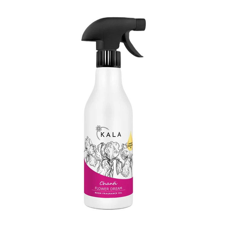 Kala Chanti Flower Dream 500 ml, olejek zapachowy w sprayu, butelka z rozpylaczem