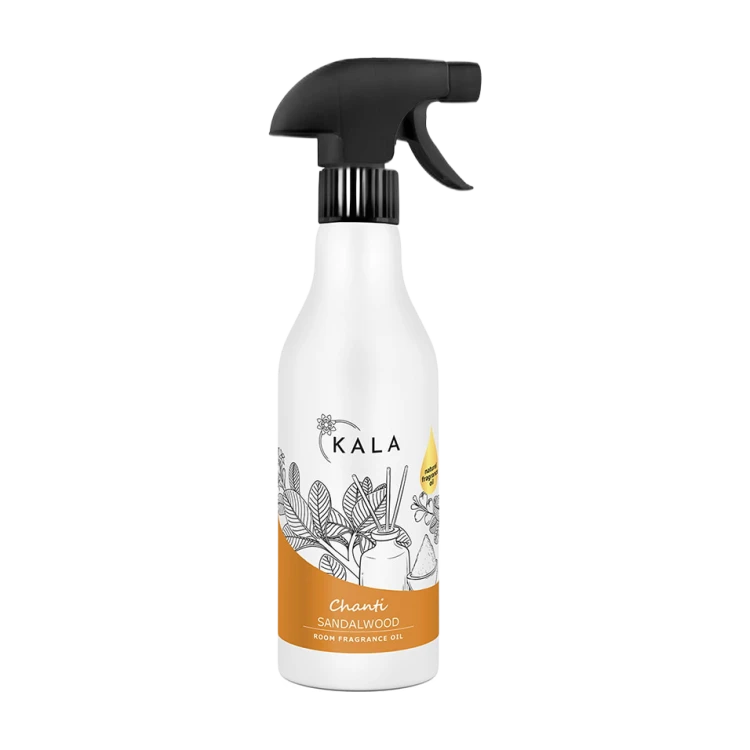 Kala Chanti Sandalwood 500 ml, olejek zapachowy w sprayu, butelka z rozpylaczem
