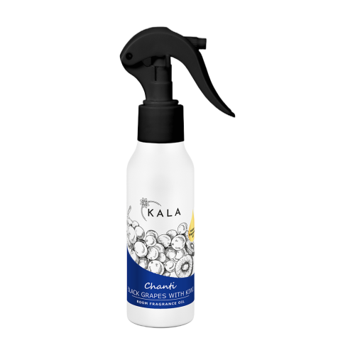 Kala Chanti Black Grapes with Kiwi 100 ml, olejek zapachowy w sprayu, butelka z rozpylaczem
