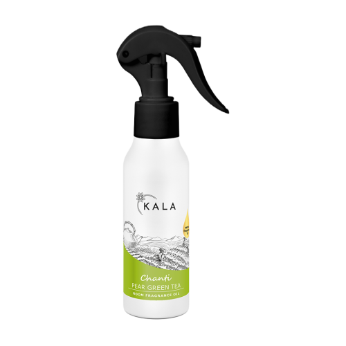 Kala Chanti Pear Green Tea 100 ml, olejek zapachowy w sprayu, butelka z rozpylaczem