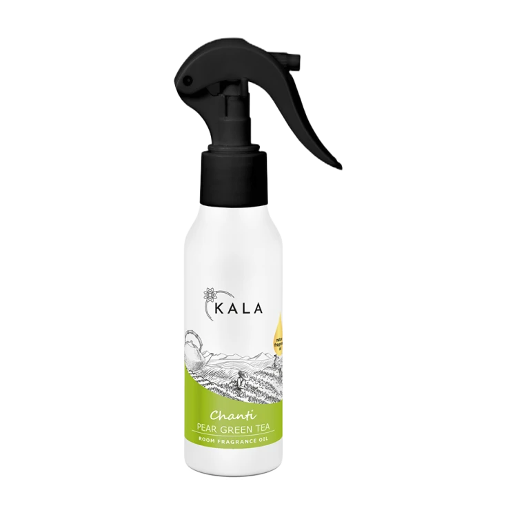 Kala Chanti Pear Green Tea 100 ml, olejek zapachowy w sprayu, butelka z rozpylaczem