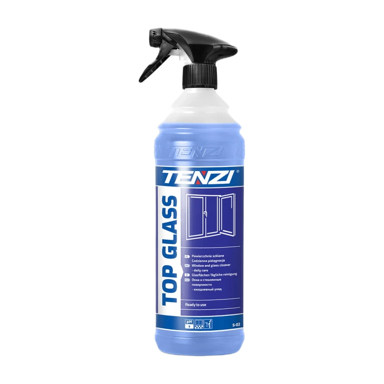 Tenzi Top Glass 1 l, płyn do mycia szyb i luster, butelka ze spryskiwaczem
