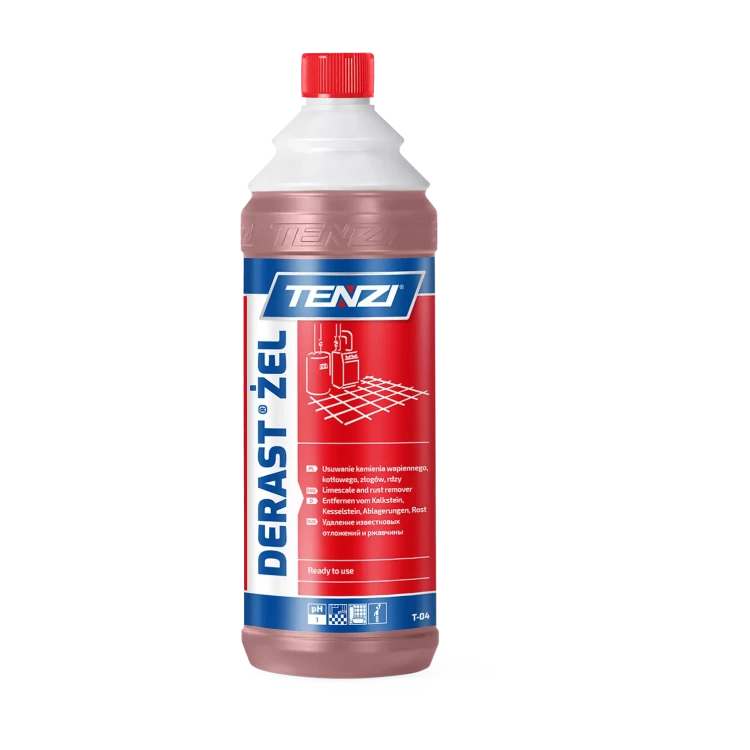 Tenzi Derast Żel 1 l, żel do usuwania rdzy i kamienia, butelka