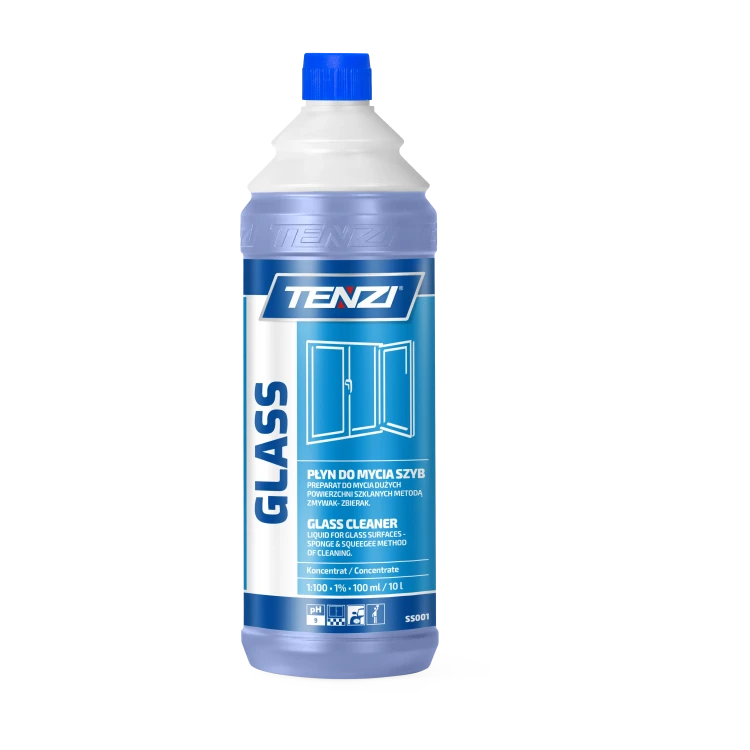 Tenzi Glass 1 l, koncentrat do mycia szyb i luster, butelka